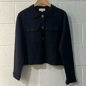 Sezane Betty Cardigan in navy